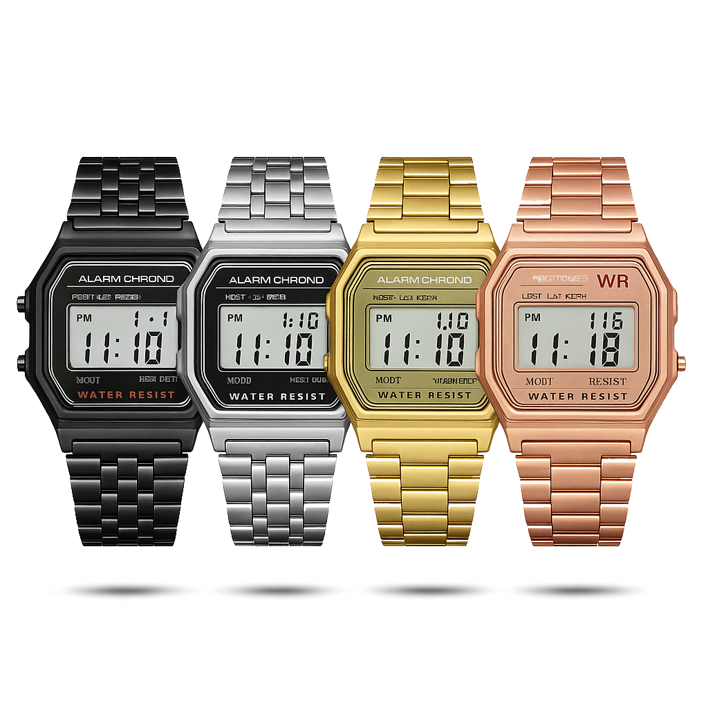 Relógio Casual Led Minimalismo Prova Dágua Unissex Digital Eletrônico Luminoso Multifuncional Retro em Oferta na Shopee
