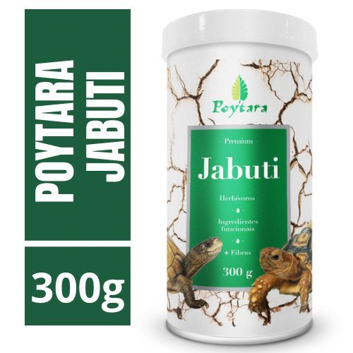 Poytara Ração Para Jabuti Sticks 300g -  Premium Para Répteis Jabutis Adultos Terrestres em Grãos