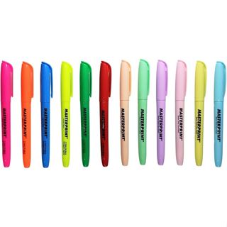 Marca Texto Masterprint 24 Unidades Cor Neon e Pastel em Oferta na Shopee