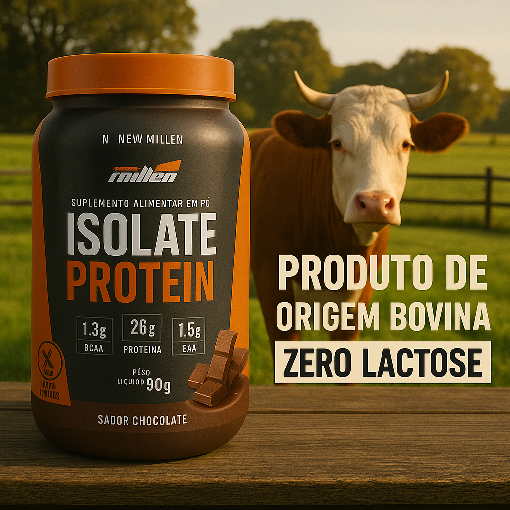 Whey Isolate Beef Protein New Millen Chocolate – Proteína de Carne Pura para Máxima Perfor...