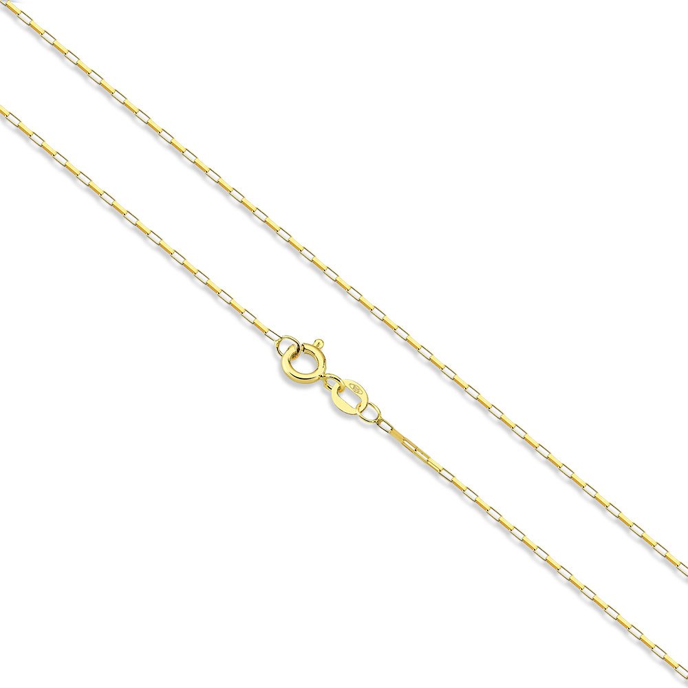 Corrente de ouro amarelo 18k veneziana longa 50cm 1,20 gramas