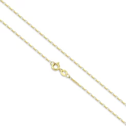 Corrente de ouro amarelo 18k veneziana longa 50cm 1,20 gramas