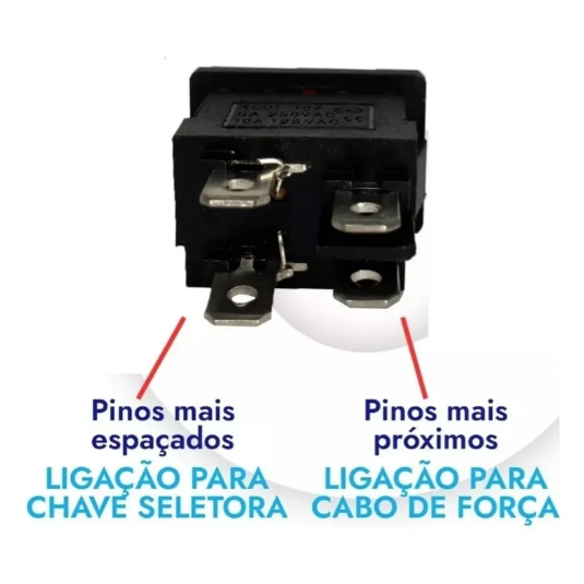 KIT 5 PEÇAS - CHAVE GANGORRA KCD1-104 4POLOS AZUL — imagem 2 de 2