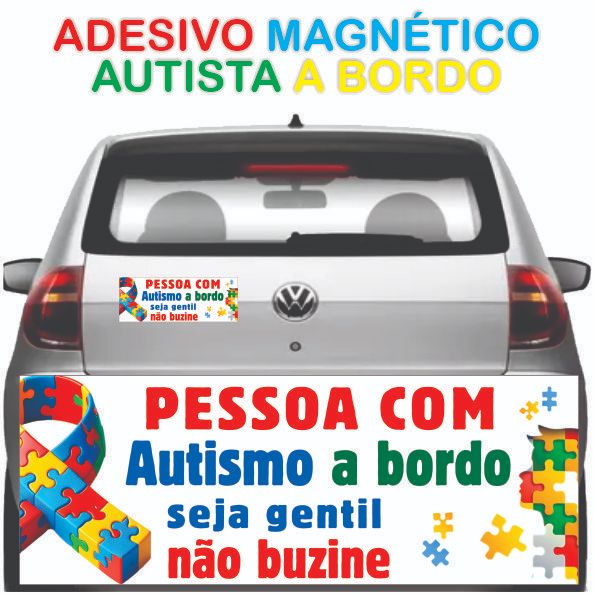 Adesivo para Carro Magnético Autista a Bordo em Oferta na Shopee