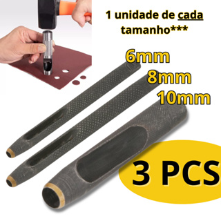 Vazador Furador Perfurador 6, 8, 10mm para Couro Eva Lonas Cinto Borracha Papelão - Vonder em Oferta na Shopee