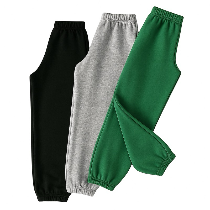 Kit 3 Calça Moletom Grosso Peluciado 100% Algodão Infantil Menino Menina 2 a 12 anos em Oferta na Shopee