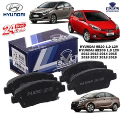 Jogo de Pastilhas de Freio Dianteira Hyundai HB20 1.0 12V 2012 2013 2014 2015 2016 2017 2018 19 + NF