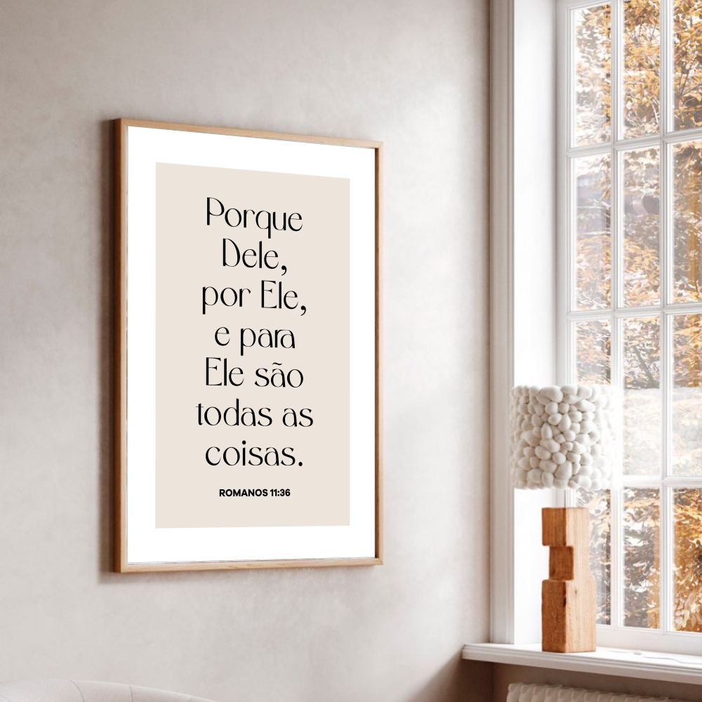 Quadro Decorativo Porque Dele, Por Ele Moldura Caixa TokQuadros em Oferta na Shopee