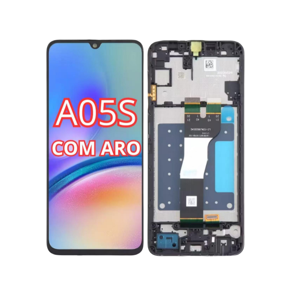 Tela Frontal Display  Galaxy A05s Sm-a057 Sem Aro / Com Aro A Pronta Entrega A P