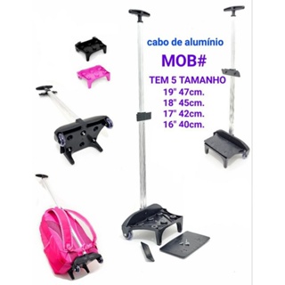 Suporte Carrinho Avulso Mochila Mala 1 Haste Alumínio Tamanho 40 42 45 E 47 CM Resistente em Oferta na Shopee