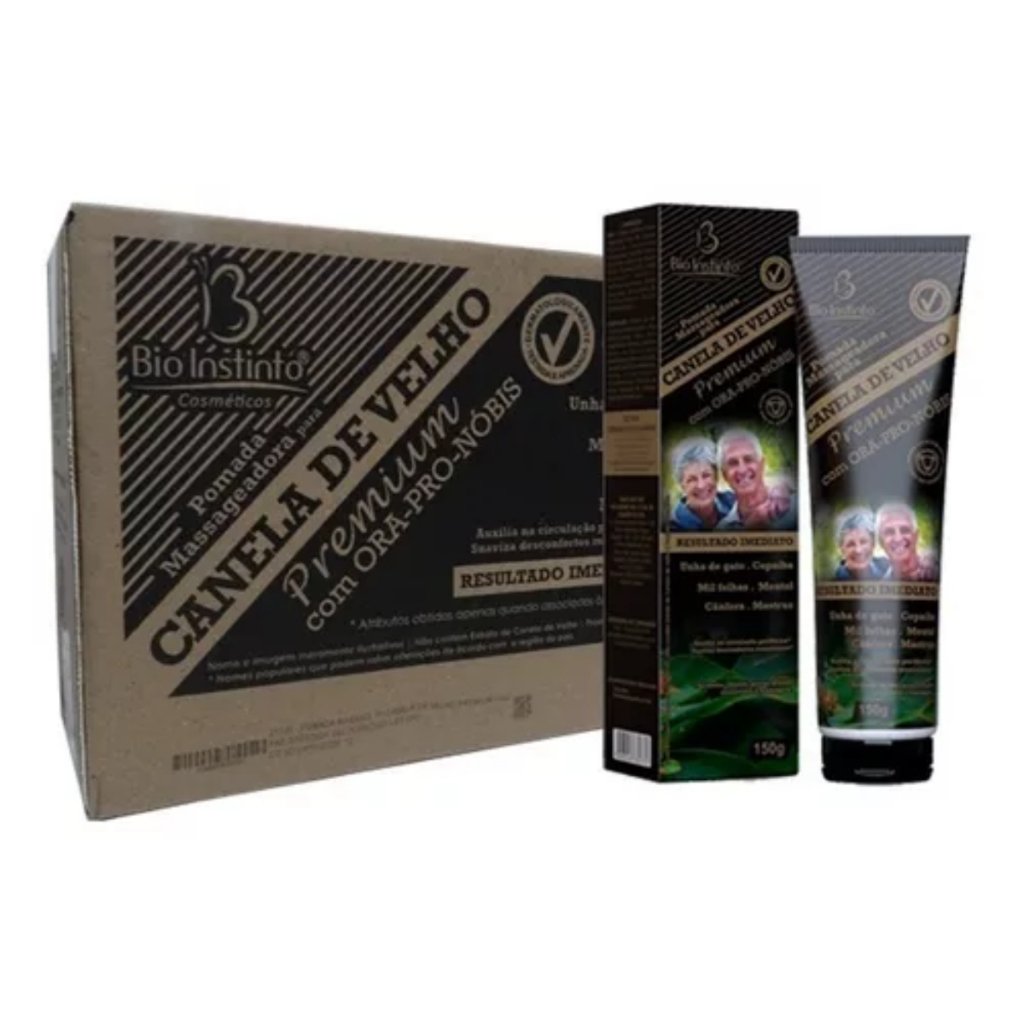 Canela de Velho Premium com Ora Pro Nobis 150g Bio Instinto 12 unidades