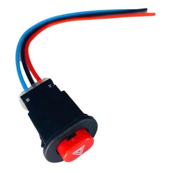 Botão Interruptor Auxiliar 3 Fios Pisca Alerta Moto Carro