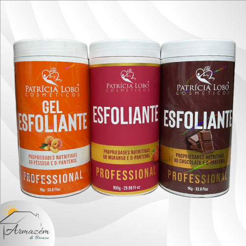 Esfoliante Pêssego, Morango e Chocolate - Patrícia Lobo Cosméticos