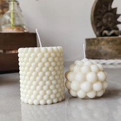 Vela Bolinha Aromática Decorativa 100% Vegetal