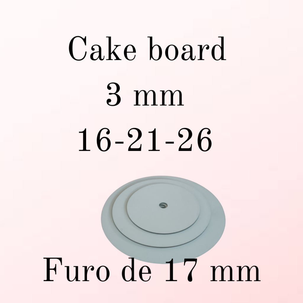 DISCO MDF BRANCO 3 MM - COM FURO 17 - KIT COM DIS 16-21-26