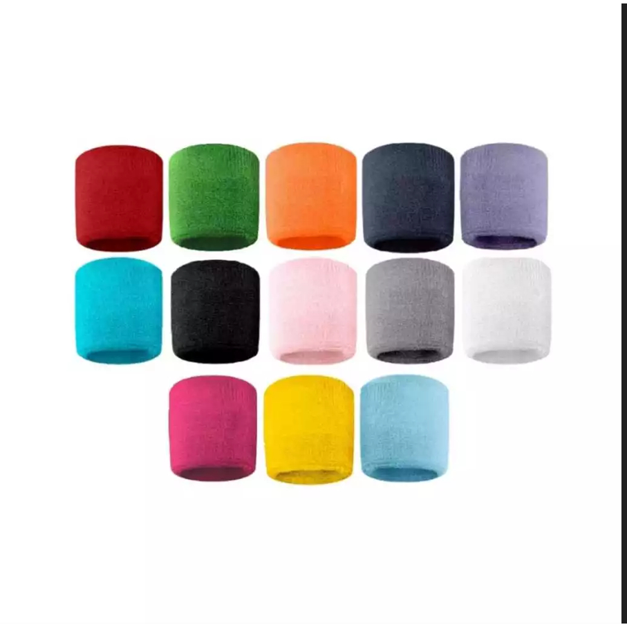 KIT Com 1 ou 2 Unidades Munhequeira De Pulso Algodão Unissex