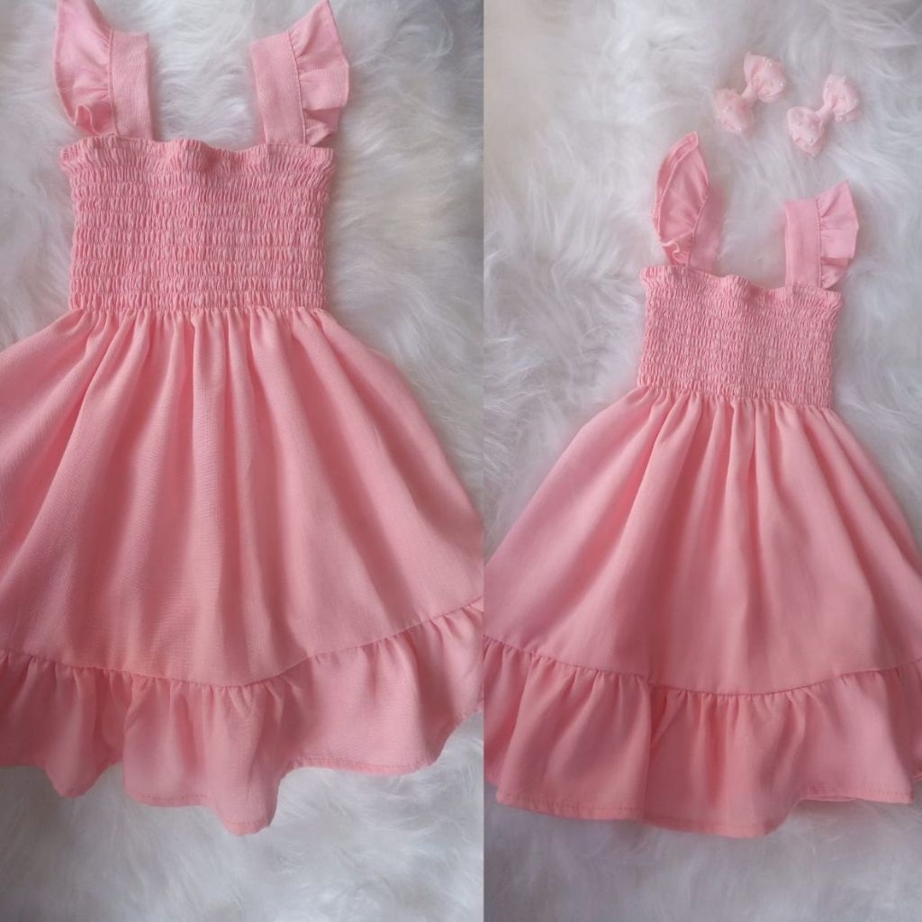 Vestido infantil menina verão feminino luxo