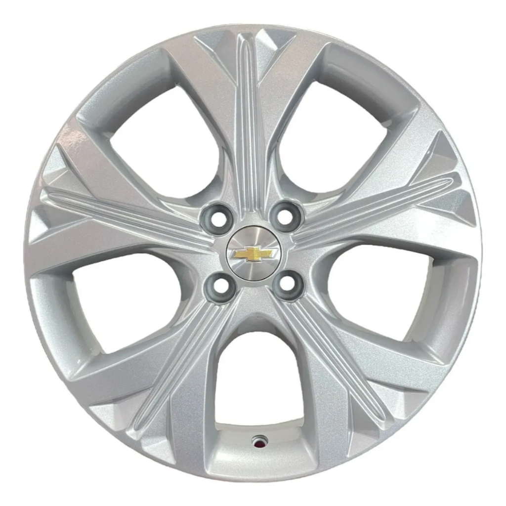Kit 4 Rodas Aro 17 Tala 6 4x100 Gm Onix Premier Celta Corsa Prata Krmai S21