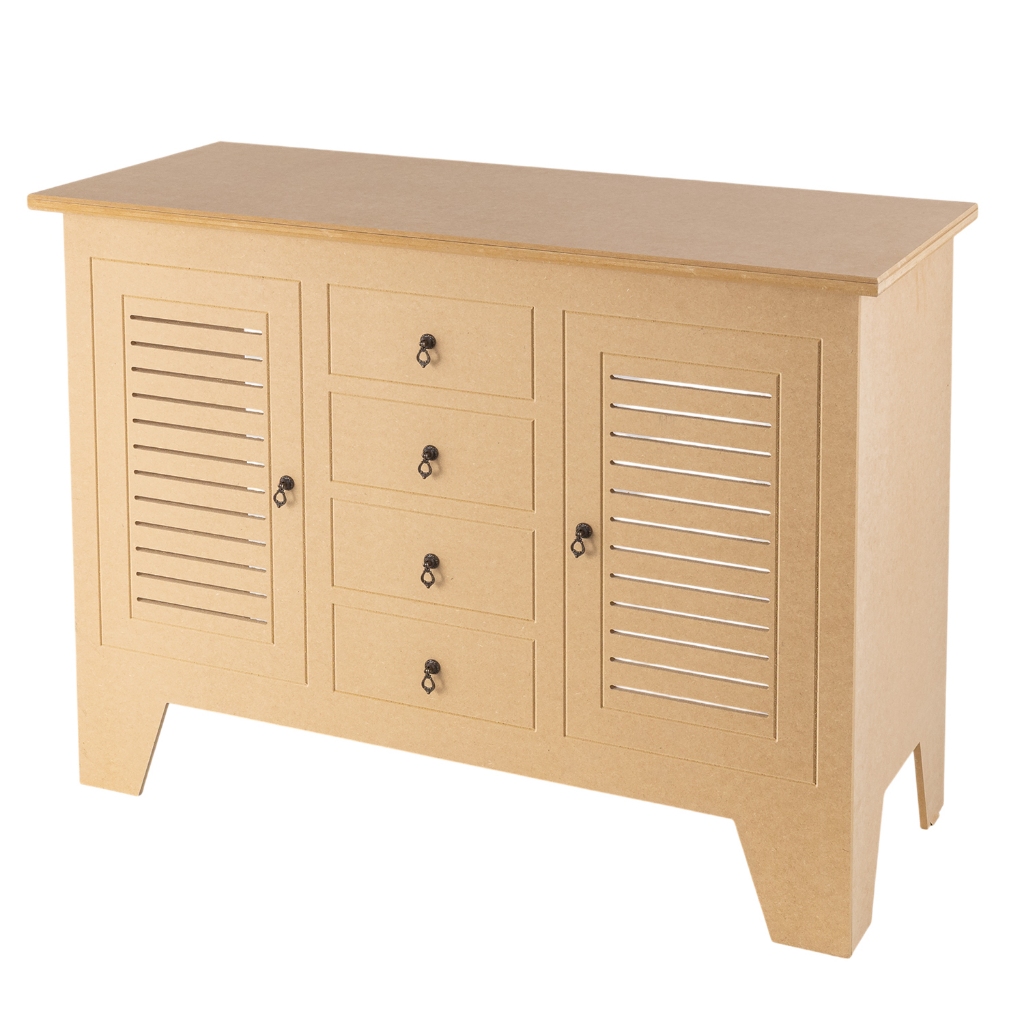 Comoda Buffet Fake em mdf Cru Decoração de Festa em Oferta na Shopee