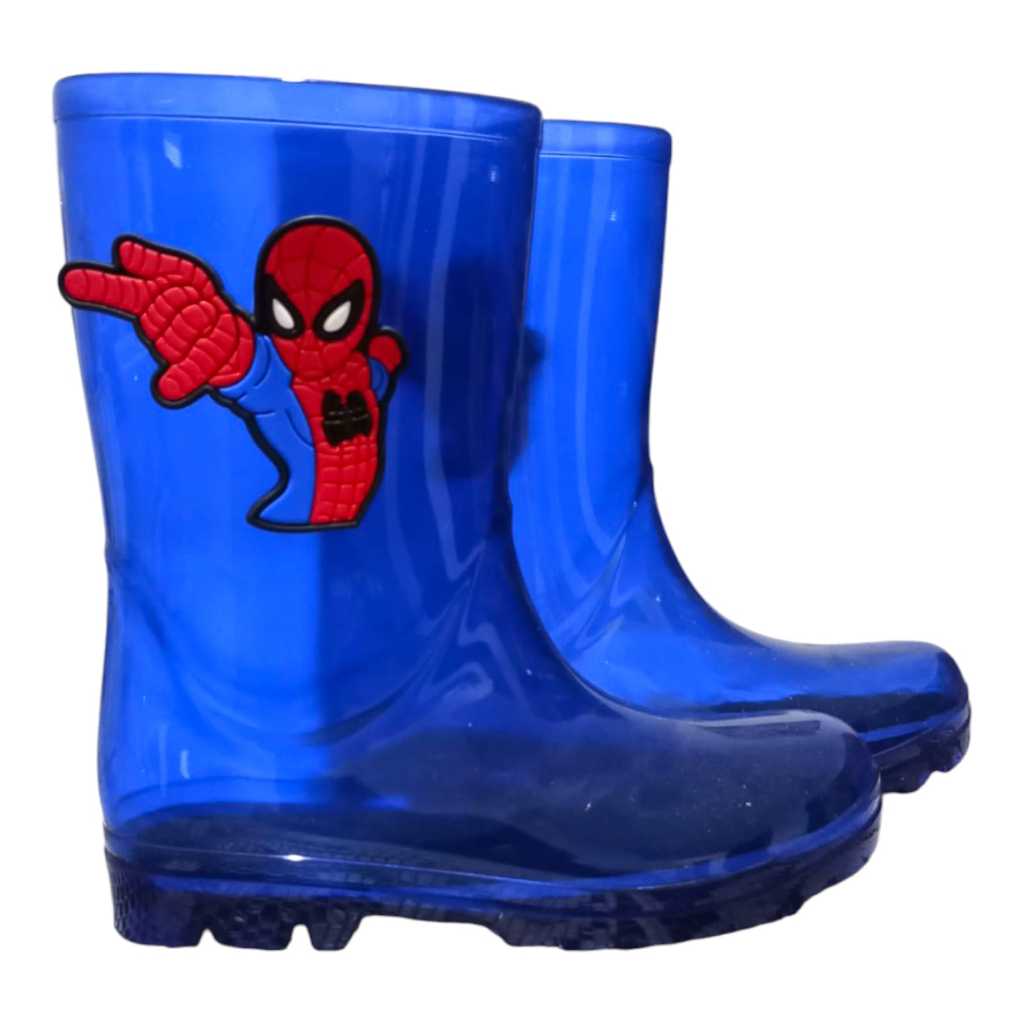 Galocha Cano Alto Menino Homem Aranha Infantil Confortável Antiderrapante Juvenil Estiloso Delicado Impermeável