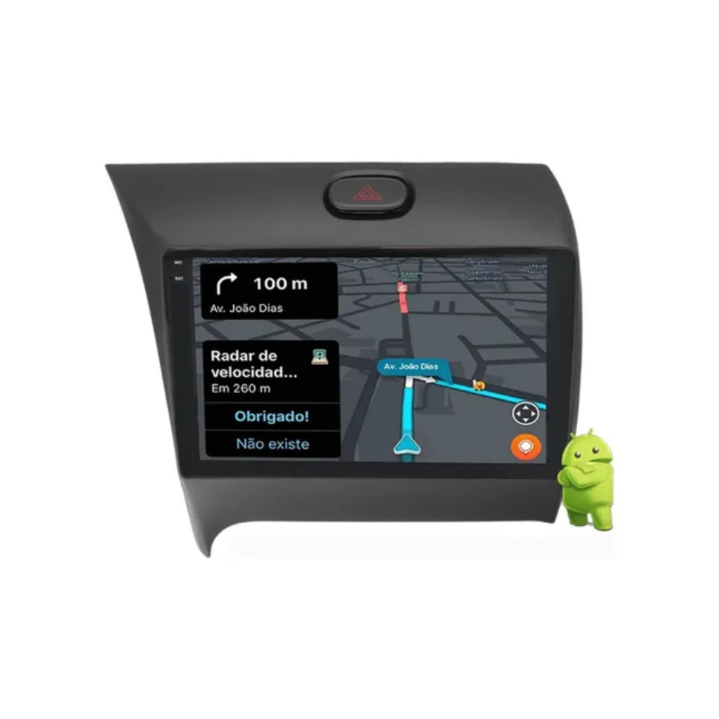 Central Multimídia Android Carplay Kia Cerato 2012 9 Pol