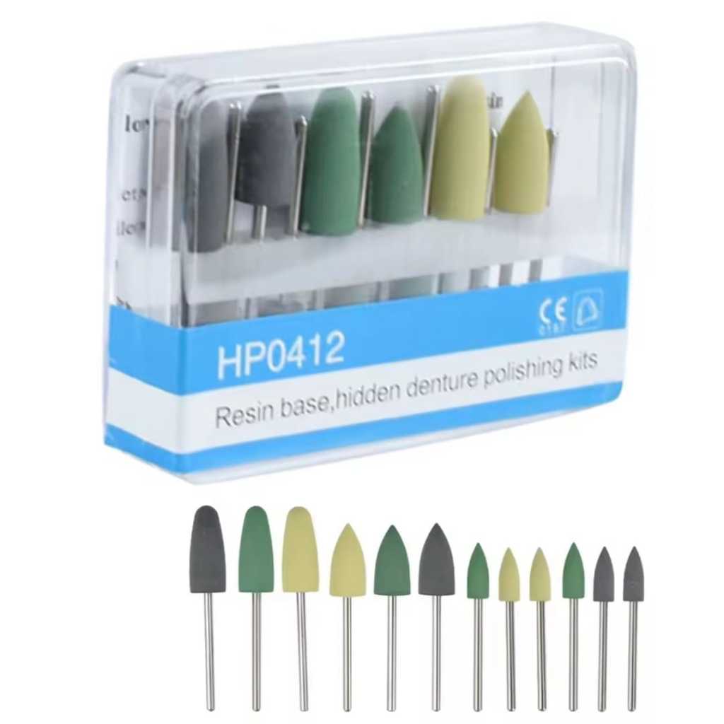 Kit 12 Polidores de Acrílico Odontológico