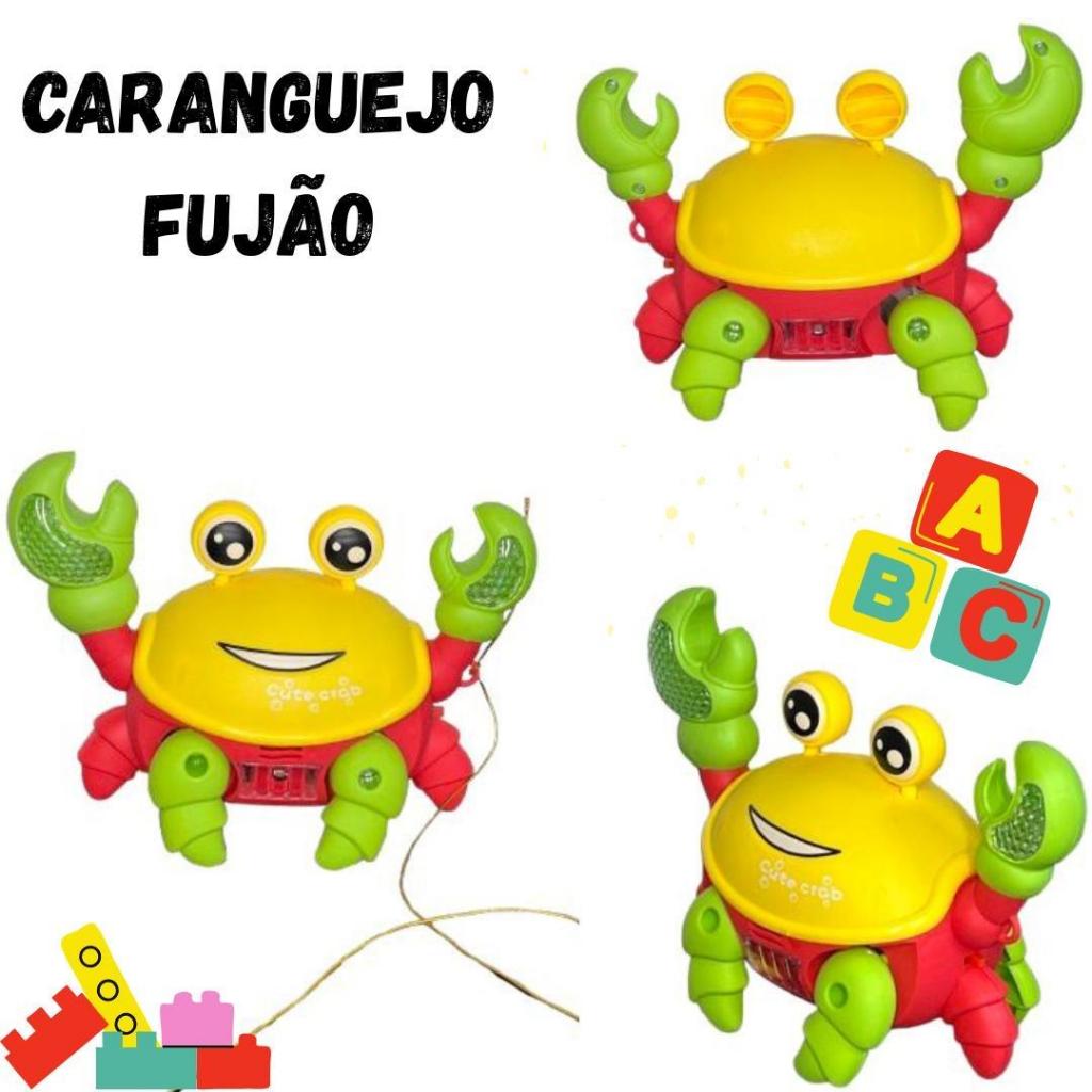 Brinquedo Caranguejo Fujão Musical Som Luz E Movimento em Oferta na Shopee