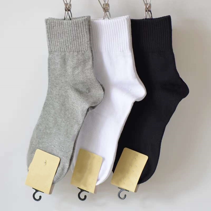 3/6/12 Pares de Meias Masculina Cano Alto Confortável Casual e À moda,adequado para desportos tamanho 40-46 em Oferta na Shopee