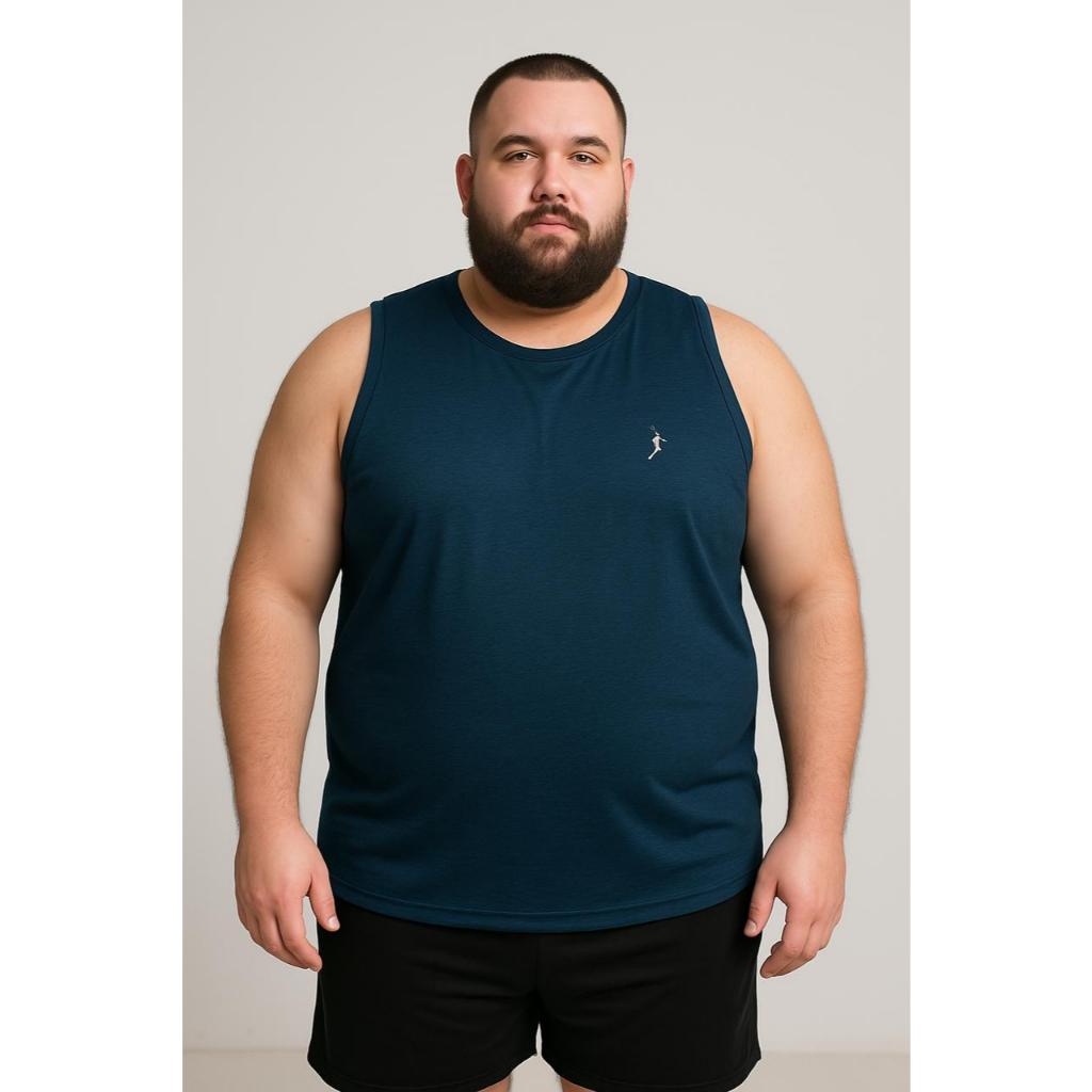 Regata Masculina Plus Size Dri Fit Para Academia  Modelagem Extra Grande - G1 G2 G3 G4 G5 em Oferta na Shopee
