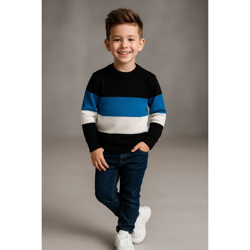Suéter Infantil Tricot Inverno Casaco Infantil Menino