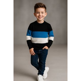 Suéter Infantil Tricot Inverno Casaco Infantil Menino em Oferta na Shopee