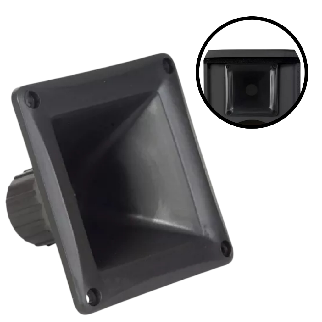 Corneta Plastica Quadrada Mini Lc-150 Caixa Bob Profissional