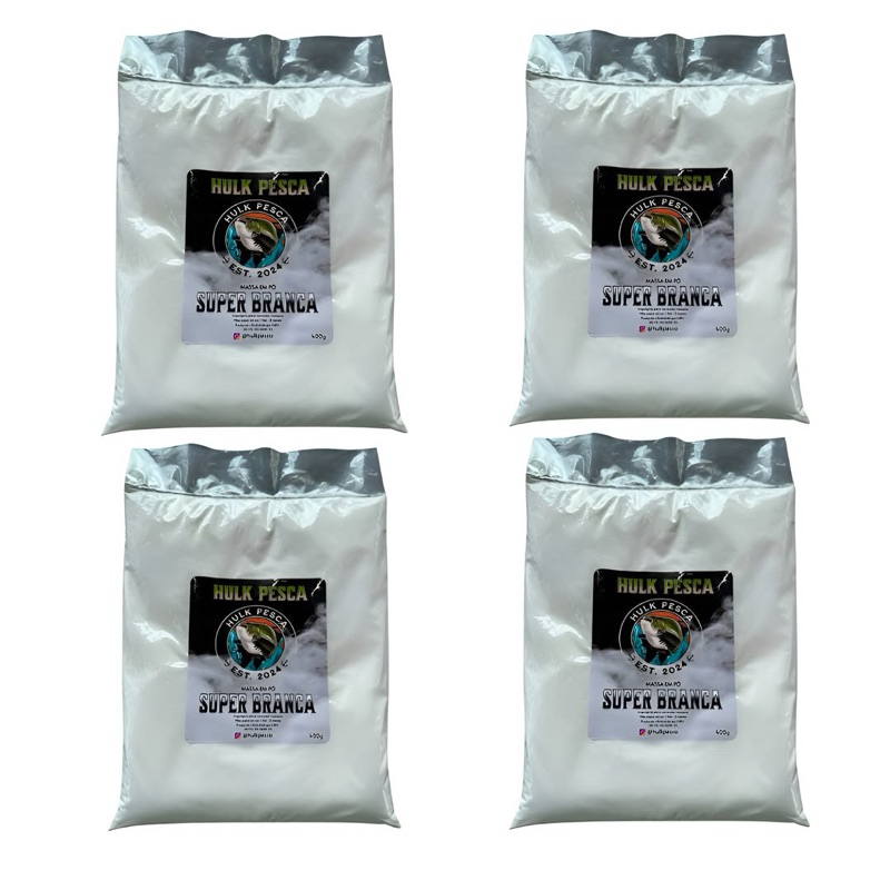 Kit MASSA BRANCA SUPER BRANCA PARA PESCA