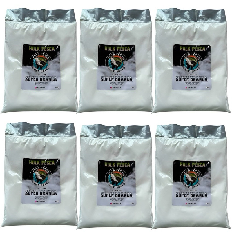Massa Branca Super Branca Pesca 6 unidades