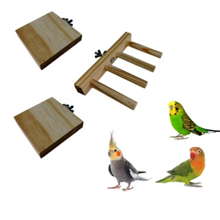 Kit Plataformas Poleiro Escadinha para Calopsita Periquito Ring neck Agapornis e outras aves em Oferta na Shopee