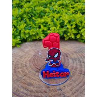 Vela Homem aranha BABY, GUT em biscuit, infantil em Oferta na Shopee