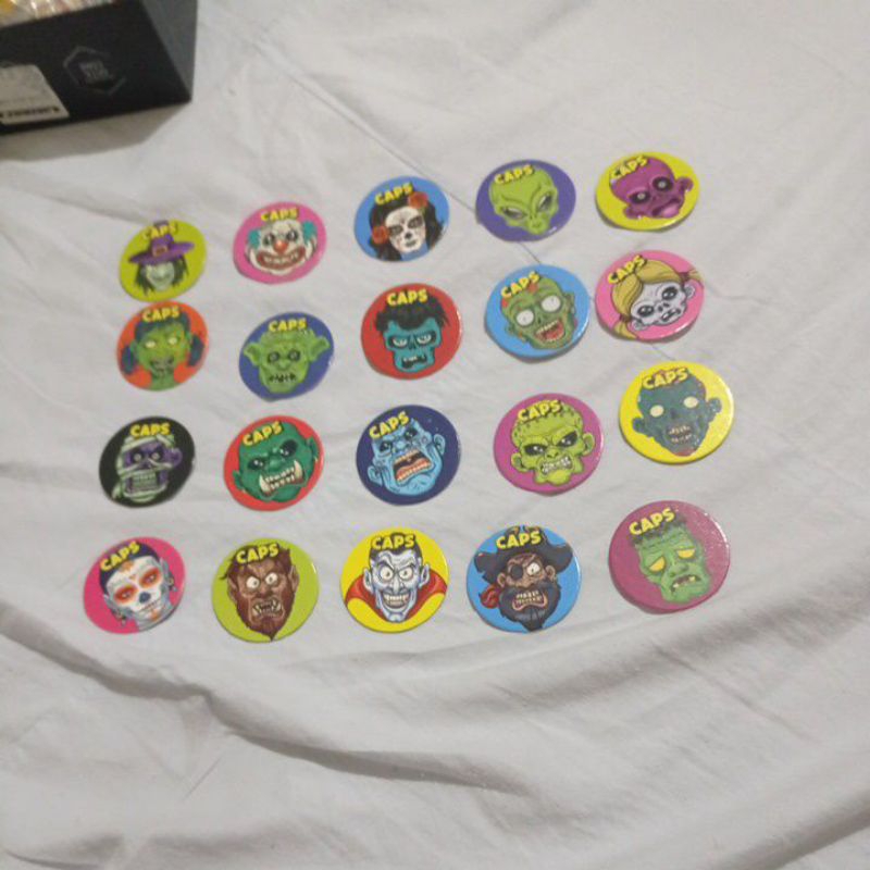 (Lote 27) - Lote com 20 Tazos Buzzy Caps 2019 (20/30)