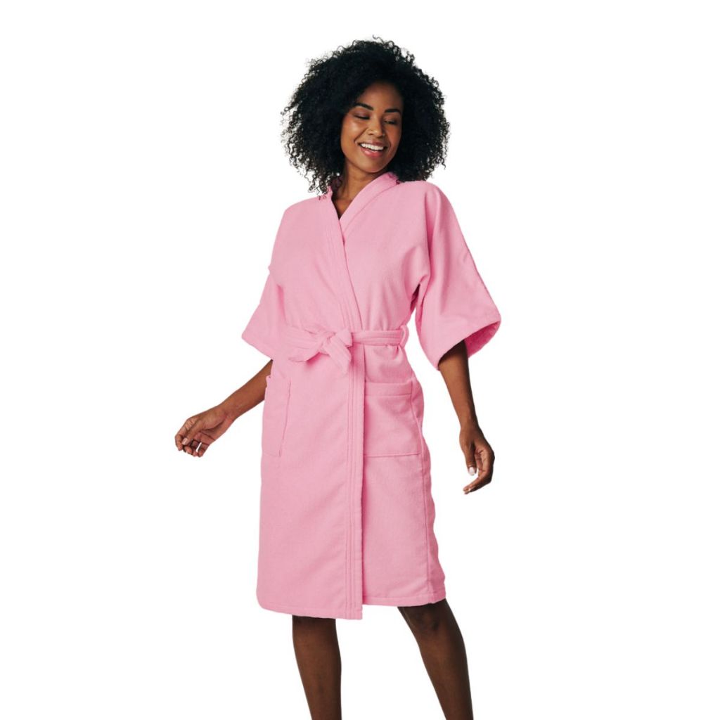 Roupão Banho Aveludado Quimono Adulto Unissex Santorini Lepper