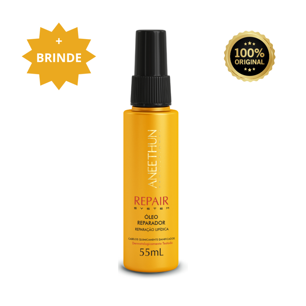 Aneethun Óleo Reparador Pós-química Repair System 55ml Cabelos Quimicamente Tratados em Oferta na Shopee