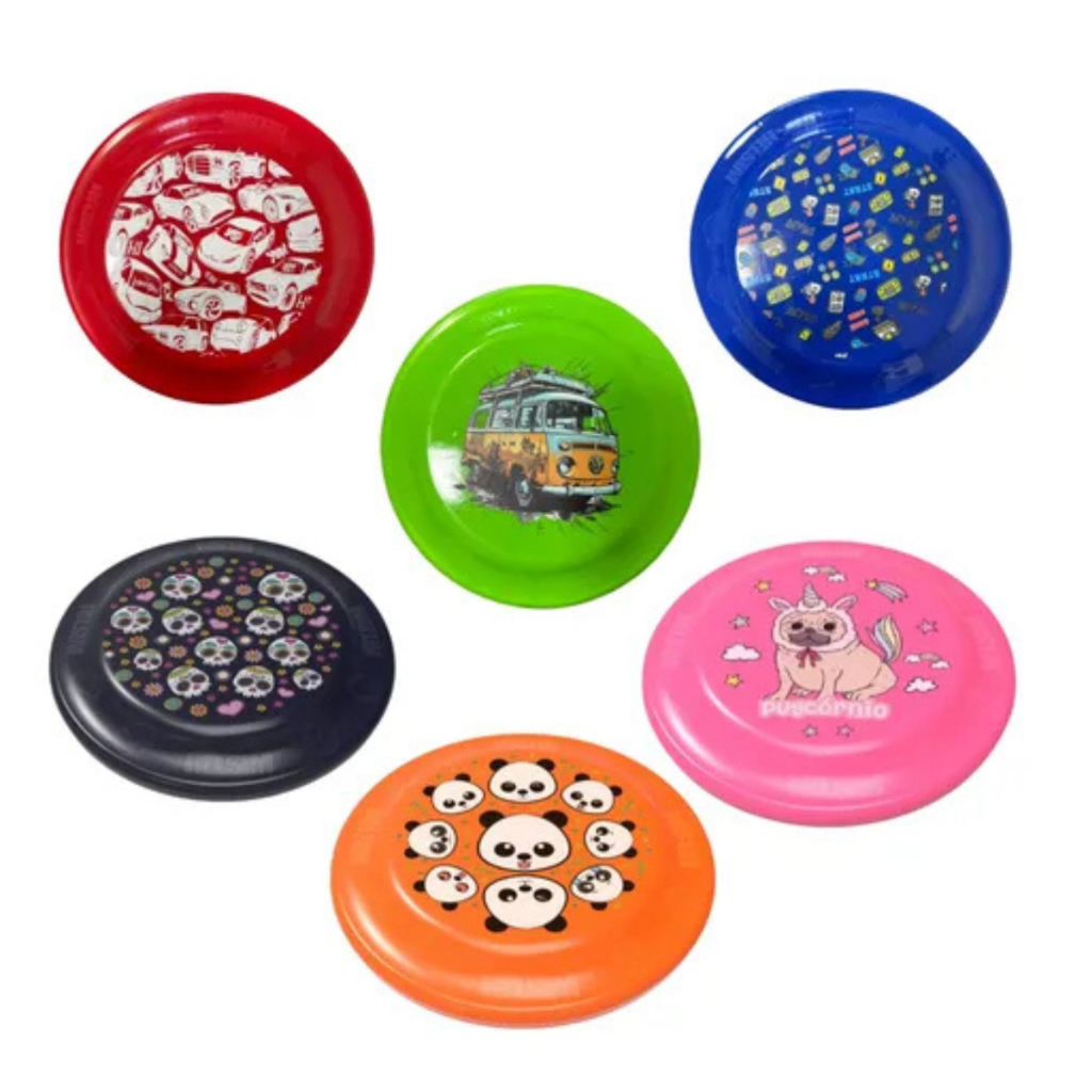 Kit com 10 Frisbees Coloridos - Diversão para Toda a Família e Seus Pets!