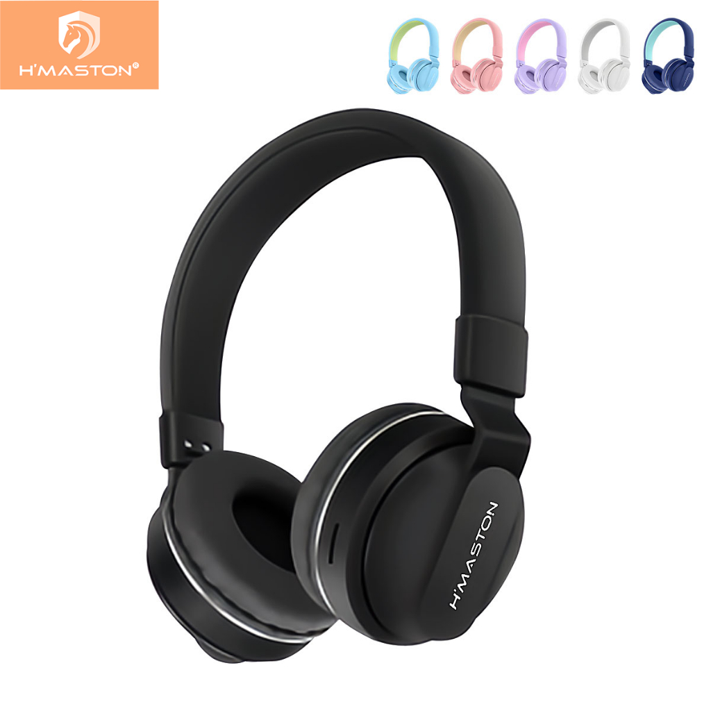 H'maston Sn07 Fone Bluetooth5.3 Sem Fio De Ouvido Macaron Headphone Fone de Ouvido Com Microfone