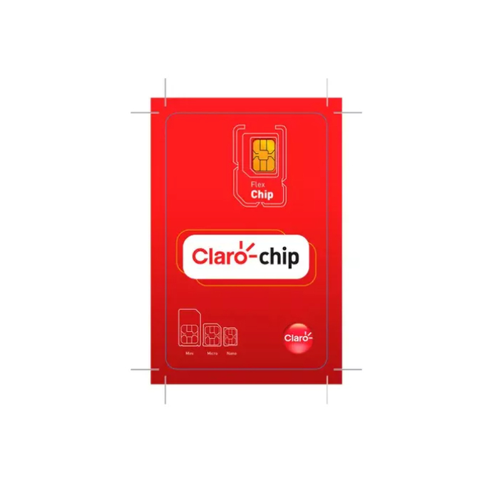 Chip Triplo Corte Claro 5g Pré-pago Cobertura Nacional