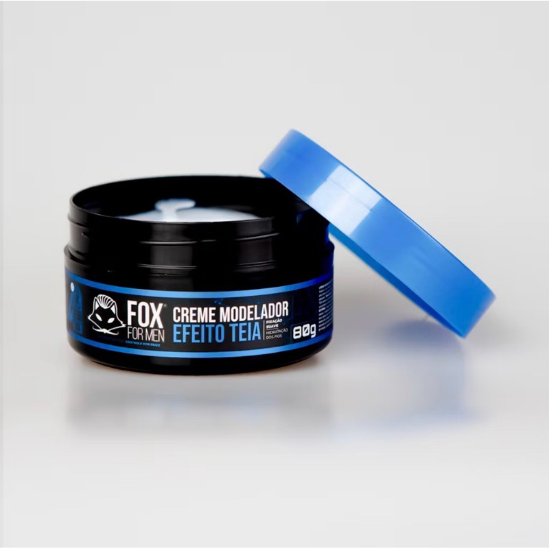 cera modeladora efeito teia fox for men pomada para cabelo creme modelador hidratação