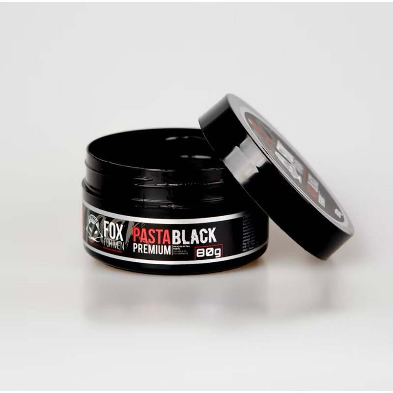 cera modeladora black fox for men pomada com pigmento preto hidratação para cabelo