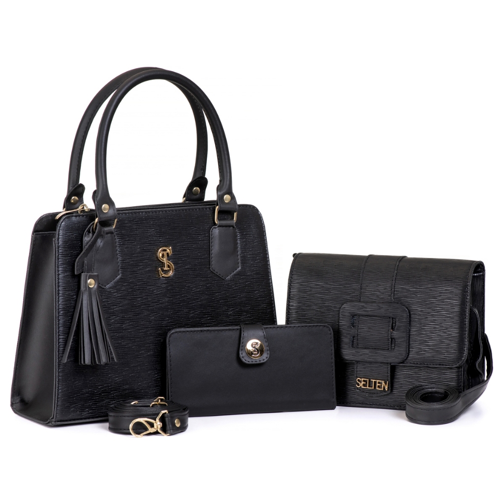 Kit Bolsas Femininas Média Transversal Cluth E Carteira Feminina Combo em Oferta na Shopee