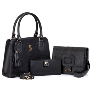 Kit Bolsas Femininas Média Transversal Cluth E Carteira Feminina Combo em Oferta na Shopee