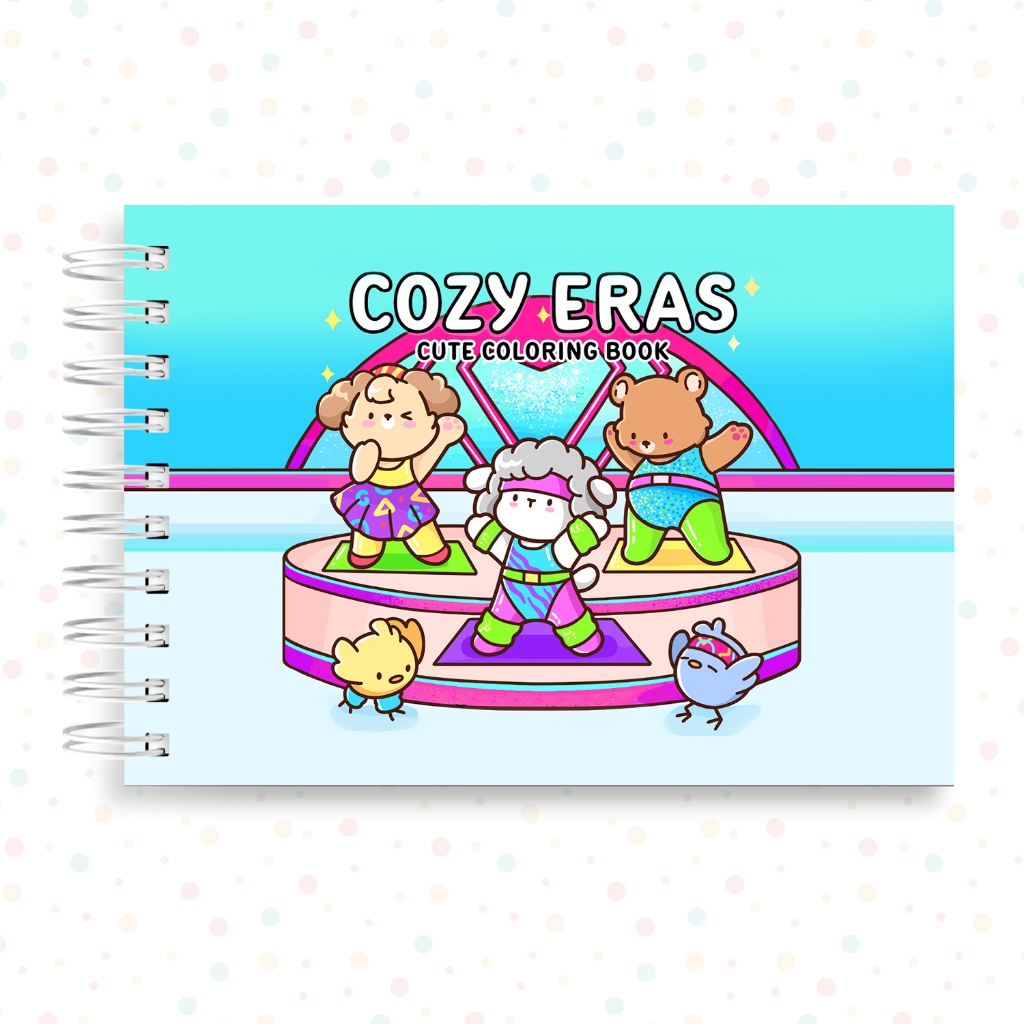 Livro de Colorir Cozy Eras Aconchegantes 43 Folhas Grossas Caderno de Desenho Capa Dura Pintura