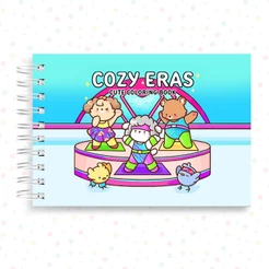 Livro de Colorir Cozy Eras 43 Folhas Grossas 180g Caderno de Desenho Epocas Capa Dura Pintura