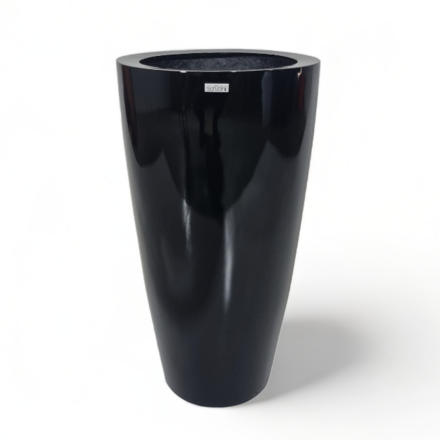 Casa e decoração Vaso para planta em fibra de vidro Vaso para jardim Leve 57cm de altura Esmeralda P