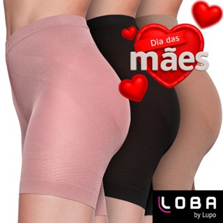 Short Modelador Lupo Original Loba Cinta Modeladora Calcinha Abdominal Bermuda Feminina Si...